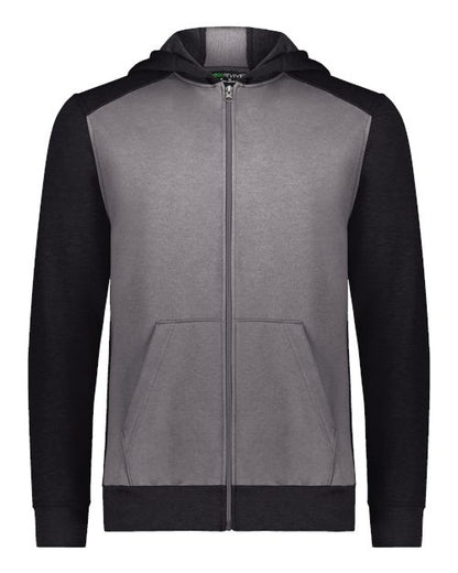 Youth Eco Revive™ Three-Season Triblend Fleece Full-Zip Hooded Sweatshirt