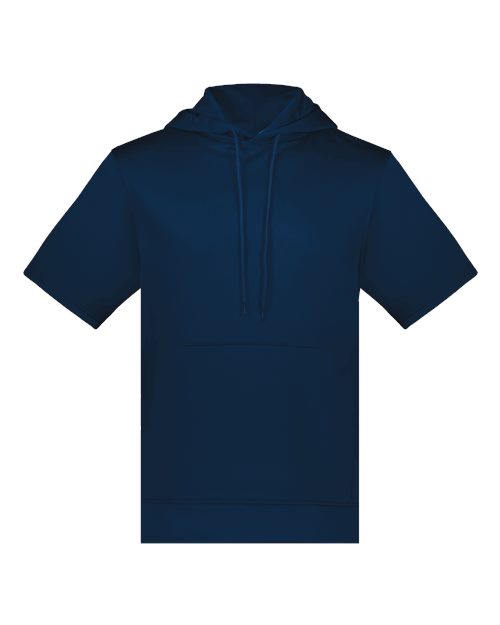 Unisex Fleece Short Sleeve Hooded Pullover