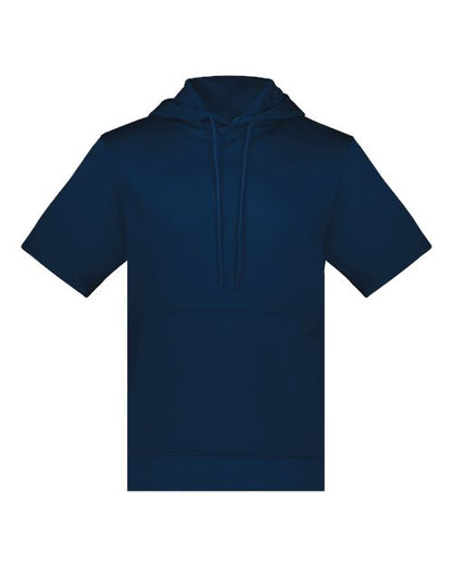 Unisex Fleece Short Sleeve Hooded Pullover