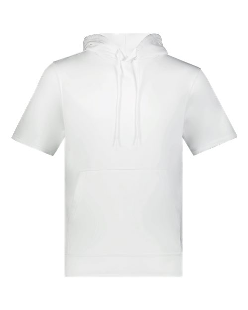 Unisex Fleece Short Sleeve Hooded Pullover