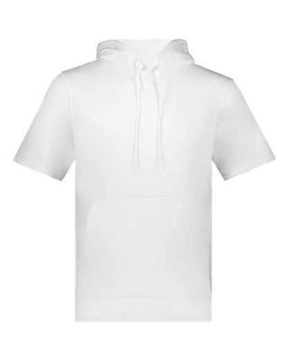 Unisex Fleece Short Sleeve Hooded Pullover