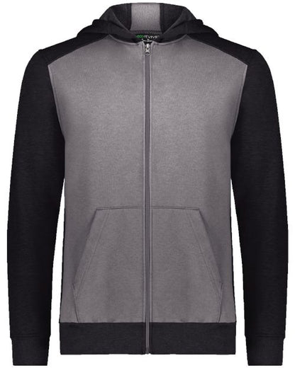 Youth Eco Revive™ Three-Season Triblend Fleece Full-Zip Hooded Sweatshirt