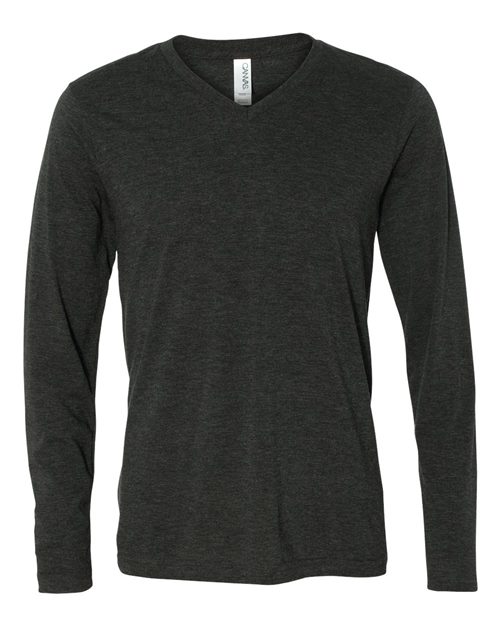 Unisex Long Sleeve V-Neck Tee