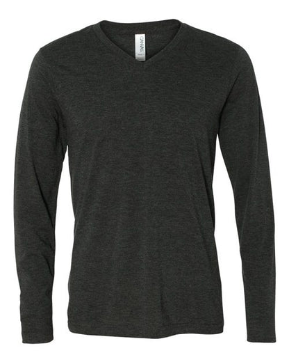Unisex Long Sleeve V-Neck Tee