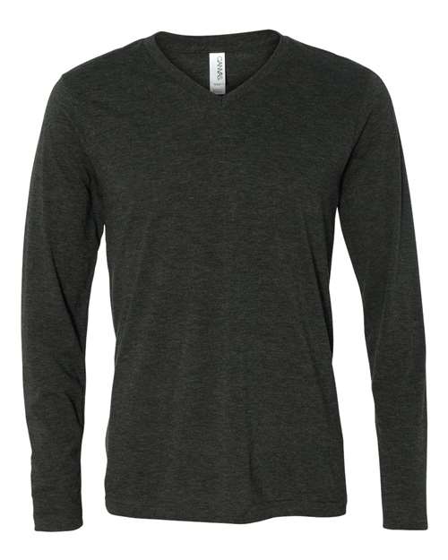 Unisex Long Sleeve V-Neck Tee