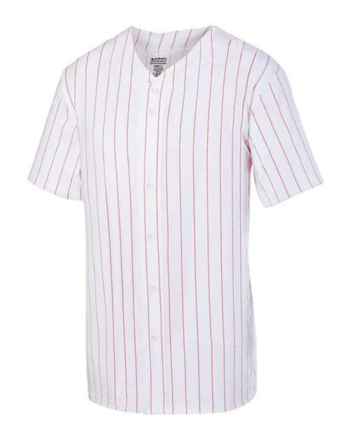 Unisex Pinstripe Full Button Baseball Jersey