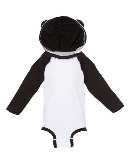 Infant Fine Jersey Character Hooded Long Sleeve Bodysuit with Ears