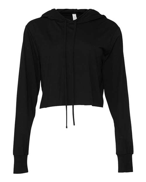 Women’s Triblend Crop Long Sleeve Hoodie Tee