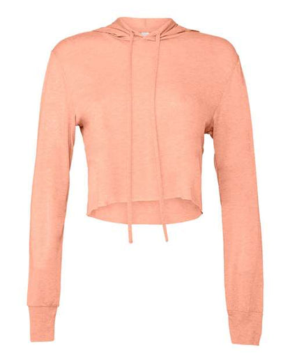 Women’s Triblend Crop Long Sleeve Hoodie Tee